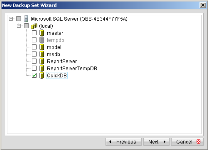 Select databases to backup